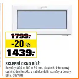OBI SKLEPNÍ OKNO BÍLɹ nabídka