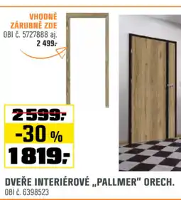 OBI DVEŘE INTERIÉROVÉ,,PALLMER" ORECH. nabídka