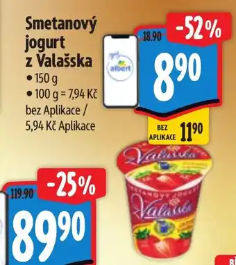 Albert Smetanový jogurt z Valašska nabídka
