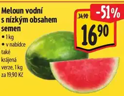 Albert Meloun vodní s nízkým obsahem nabídka