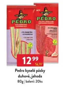 Qanto Pedro kyselé pásky duhové, jahoda nabídka