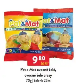 Qanto Pat a Mat ovocné želé, ovocné želé crazy nabídka