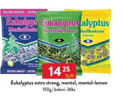 Qanto Eukalyptus extra strong, mentol, mentol-lemon nabídka