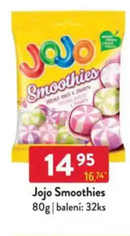 Qanto Jojo Smoothies nabídka