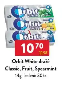 Qanto Orbit White dražé Classic, Fruit, Spearmint nabídka