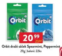 Qanto Orbit dražé sáček Spearmint, Peppermint nabídka
