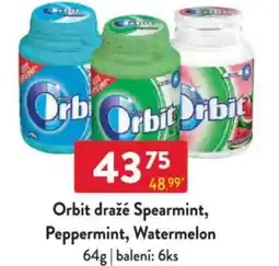 Qanto Orbit draže Spearmint, Peppermint, Watermelon nabídka