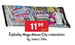 Qanto Žvýkačky Mega Attoos City s tetováním nabídka