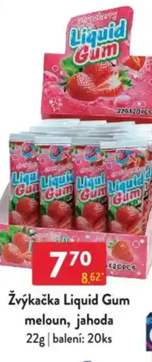 Qanto Žvýkačka Liquid Gum meloun, jahoda nabídka