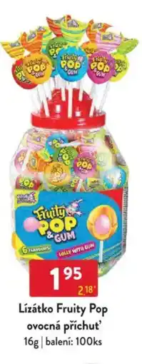 Qanto Lízátko Fruity Pop ovocná příchuť nabídka