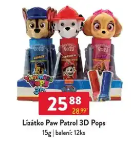 Qanto Lízátko Paw Patrol 3D Pops nabídka