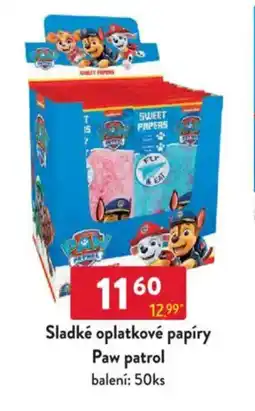 Qanto Sladké oplatkové papíry Paw patrol nabídka