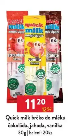 Qanto Quick milk brčko do mléka čokoláda, jahoda, vanilka nabídka