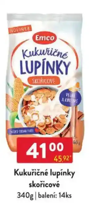 Qanto EMCO Kukuřičné lupínky skořicové nabídka