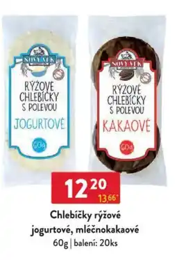 Qanto Chlebíčky rýžové jogurtové, mléčnokakaové nabídka