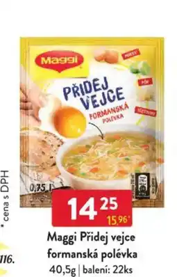 Qanto MAGGI Přidej vejce formanská polévka nabídka