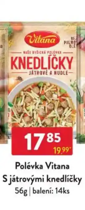 Qanto Polévka Vitana S játrovými knedlíčky nabídka