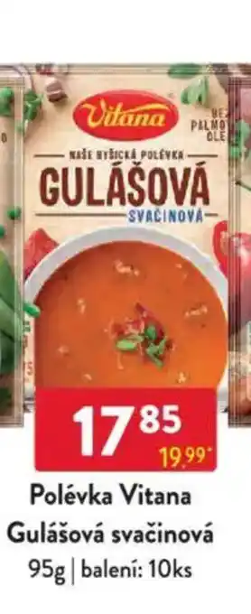Qanto Polévka Vitana Gulášová svačinová nabídka