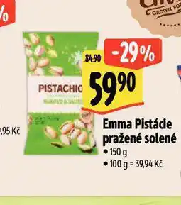 Albert Emma pistácie pražené solené nabídka