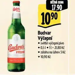 Albert Budvar výčepní nabídka