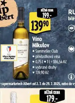 Albert Víno mikulov nabídka