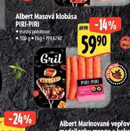 Albert Masová klobása piri piri nabídka