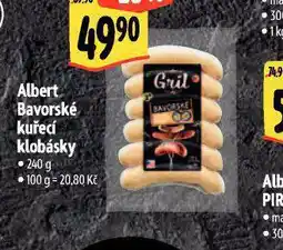 Albert Bavorské kuřecí klobásky nabídka