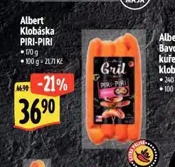 Albert Klobáska piri piri nabídka