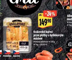 Albert Královské kuřecí prsní plátky s bylinkovým máslem nabídka