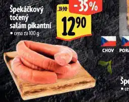 Albert Špekáčkový točený salám pikantní nabídka