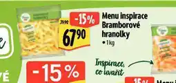 Albert Menu inspirace bramborové hranolky nabídka