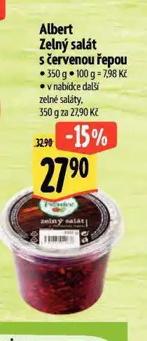 Albert Zelný salát s červenou řepou nabídka