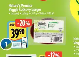 Albert Veggie čočkový burger nabídka