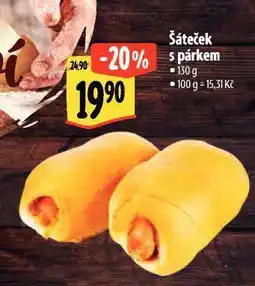 Albert Šáteček s párkem nabídka