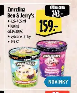 Albert Ben & jerry´s zmrzlina nabídka