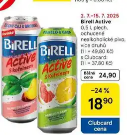 Tesco Birell Active, 0.5 I, plech nabídka