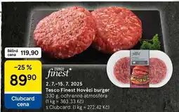 Tesco Tesco Finest Hovězí burger, 330 g nabídka