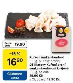 Tesco Kuřecí šunka standard, 100 g nabídka