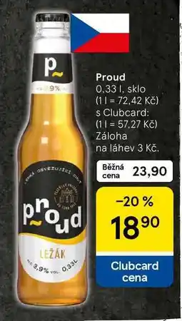 Tesco Proud, 0.33 I, sklo nabídka