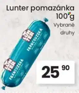 Kubík potraviny Lunter pomazánka nabídka