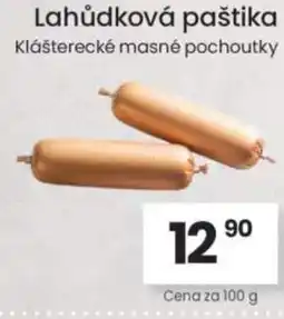 Kubík potraviny Lahůdková paštika nabídka