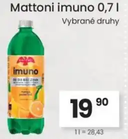 Kubík potraviny Mattoni imuno nabídka