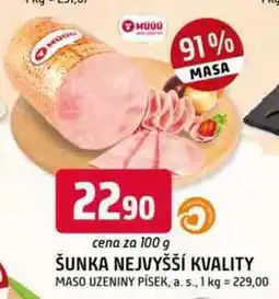 Trefa ŠUNKA NEJVYŠŠÍ KVALITY 100g nabídka
