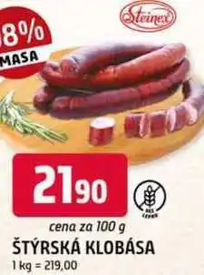Trefa ŠTÝRSKÁ KLOBÁSA 100 g nabídka