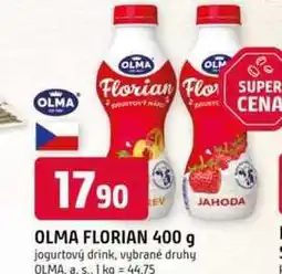 Trefa OLMA FLORIAN 400 g jogurtový drink, vybrané druhy nabídka