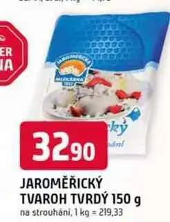 Trefa JAROMĚŘICKÝ TVAROH TVRDÝ 150 g na strouhání nabídka