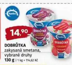 Trefa DOBRŮTKA zakysaná smetana, vybrané druhy 130 nabídka