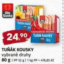 Trefa Die Gusta Tuňák kousky 80 g nabídka
