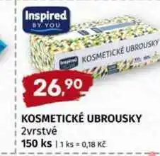 Trefa Inspired BY YOU KOSMETICKÉ UBROUSKY 2vrstvé 150 ks nabídka