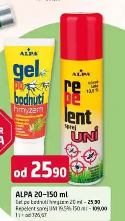 Trefa ALPA Gel po bodnutí hmyzem 20 ml nabídka